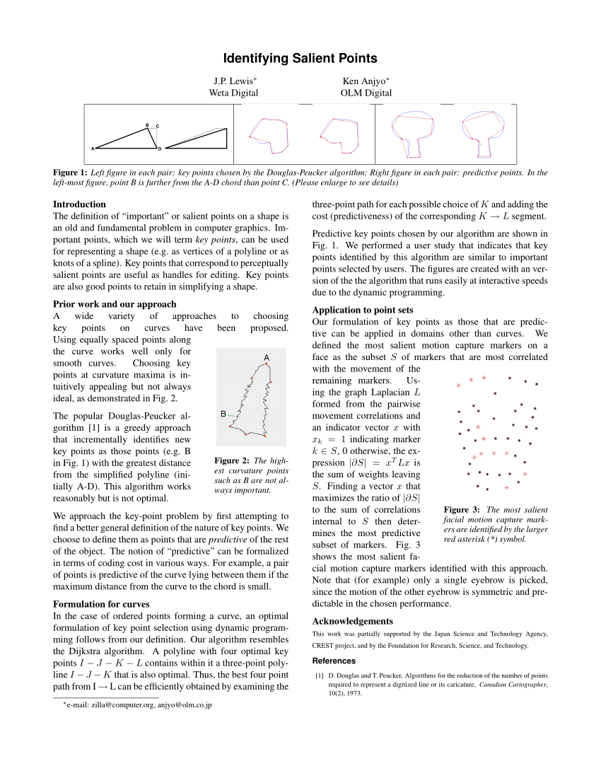  PDF Identifying Salient Points