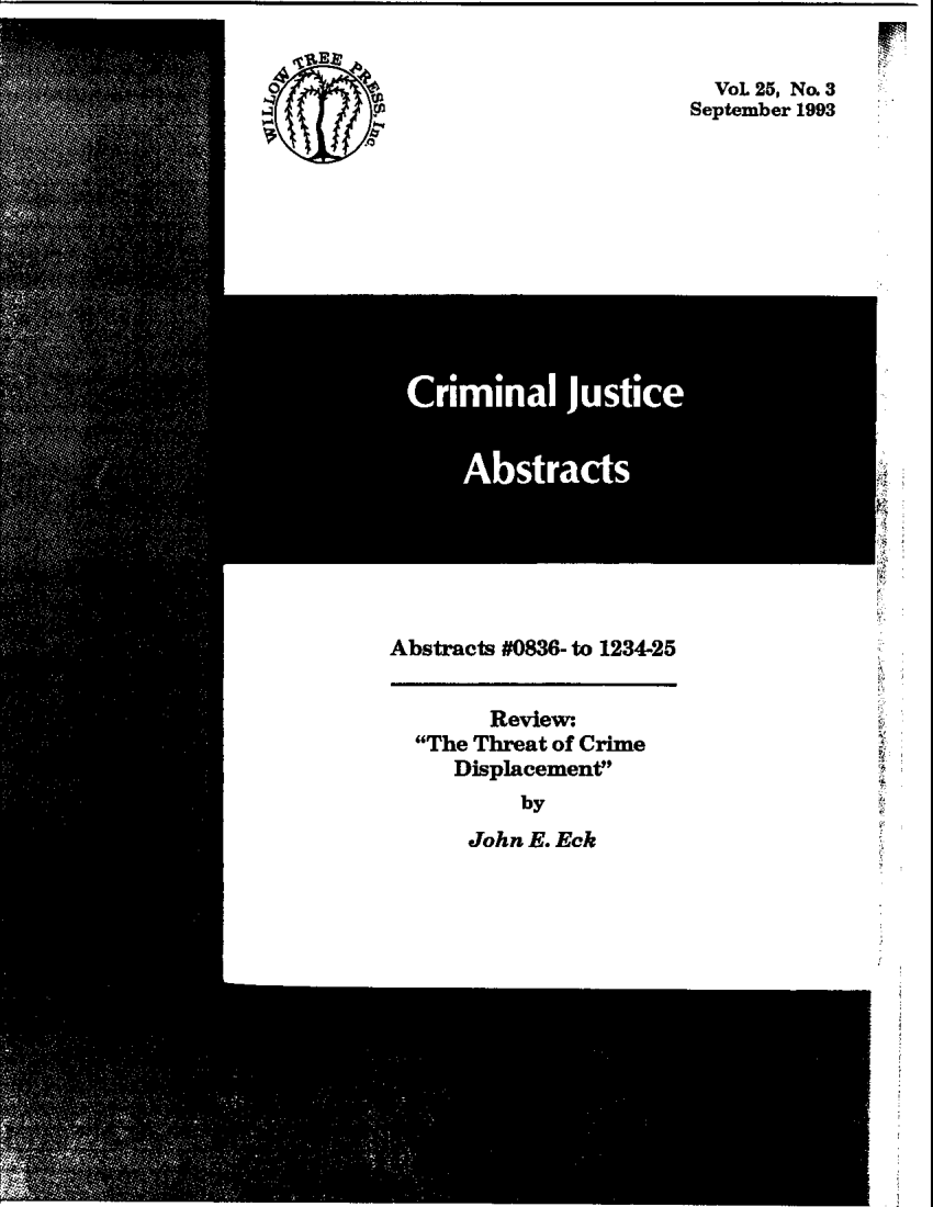  PDF The Threa T Of Crime Displacement