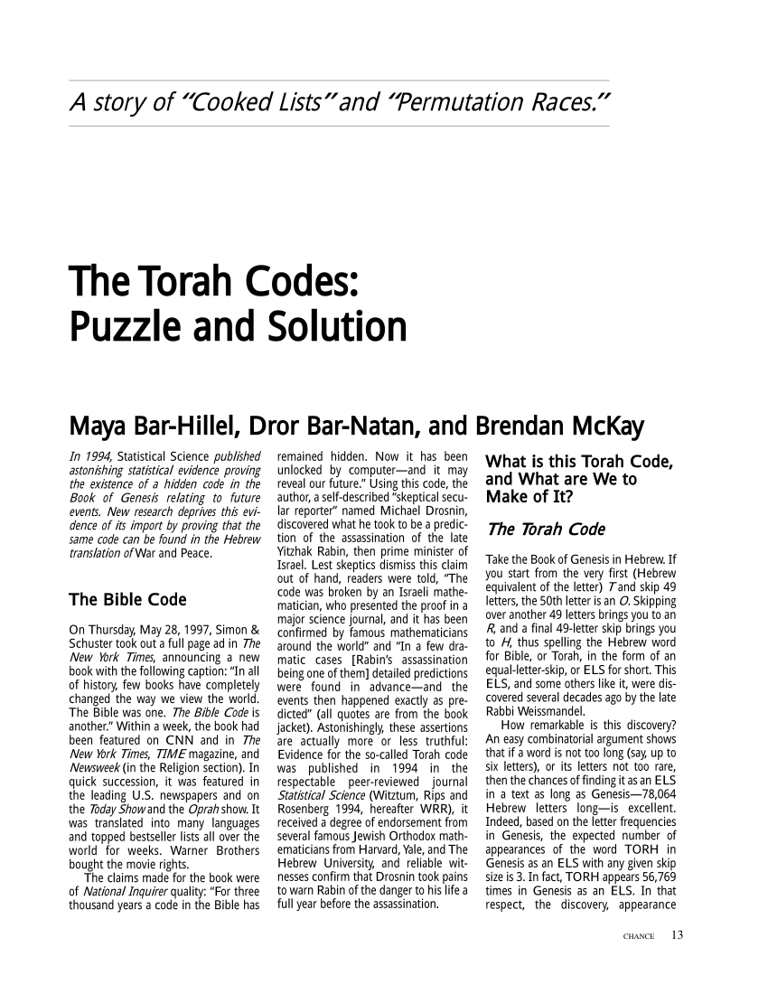 search hebrew torah bible code