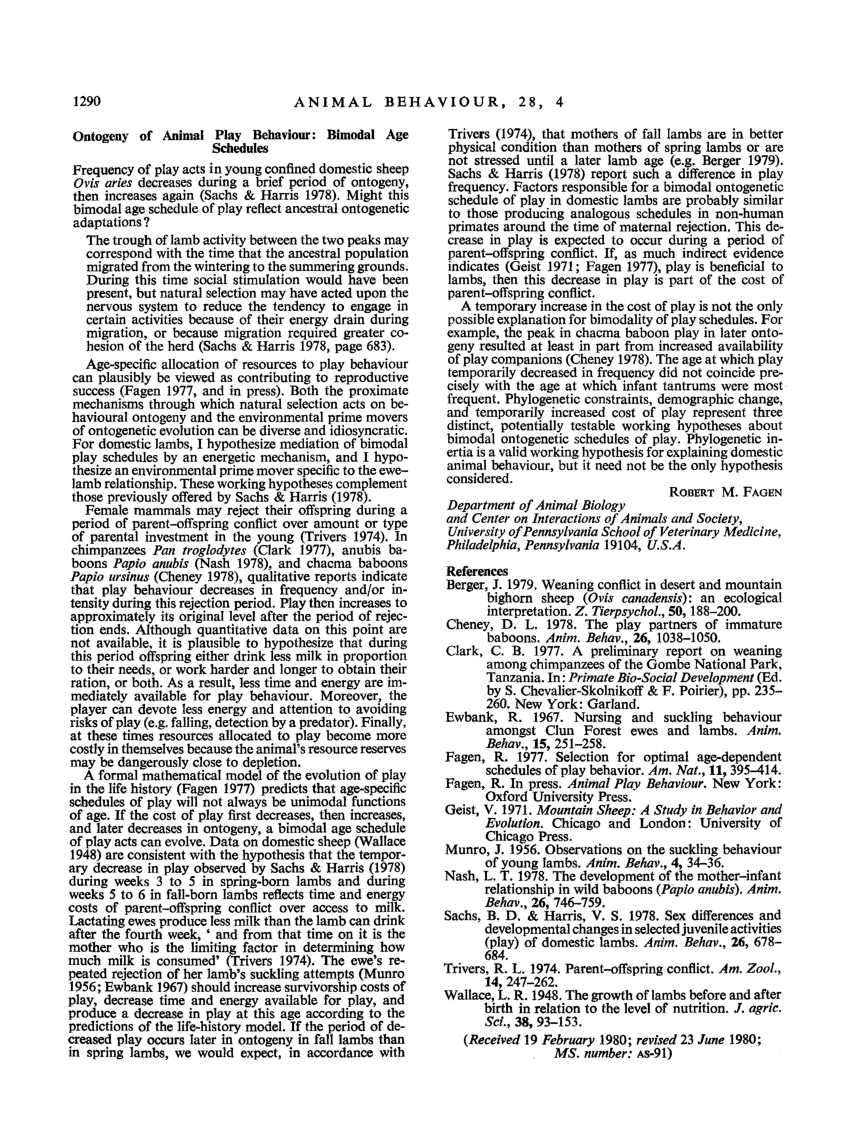 pdf-ontogeny-of-animal-play-behaviour-bimodal-age-schedules