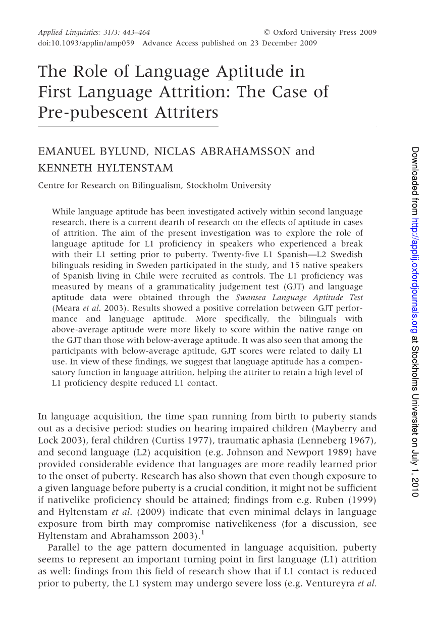 pdf-the-role-of-language-aptitude-in-first-language-attrition-the-case-of-prepubescent-attriters