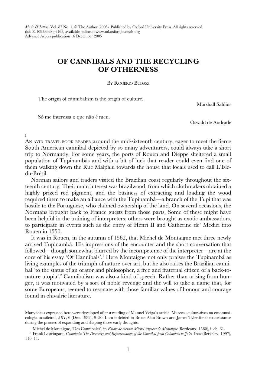 Cancioneiro Do Rio Grande Do Sul Vol 1 Pdf Of Cannibals And The Recycling Of Otherness