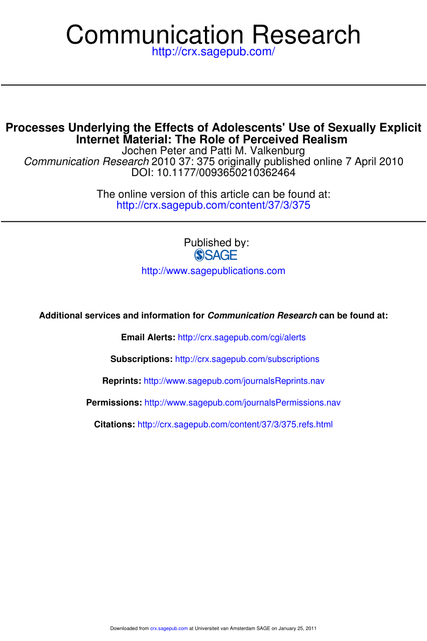 Pdf Processes Underlying The Effects Of Adolescents Use Of Sexually Explicit Internet 3675