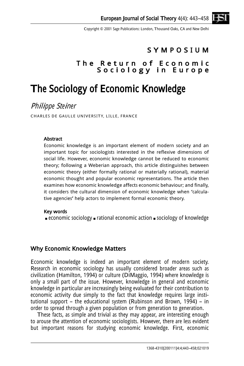 essays in economic sociology