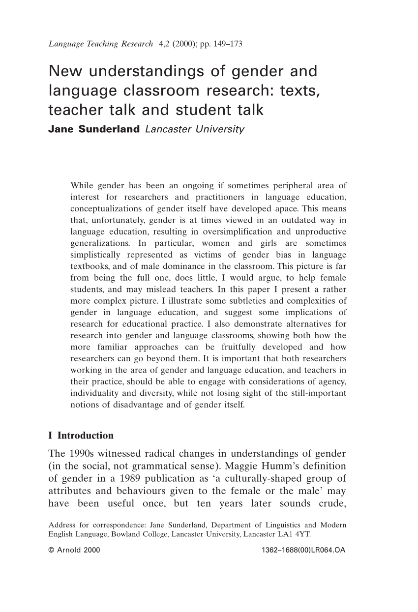 classroom dissertation gender published recently single