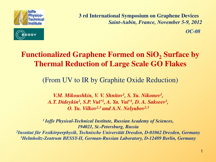 Pdf Functionalized Graphene Formed On Sio2 Surface By Thermal Reduction Of Large Scale Go Flakes