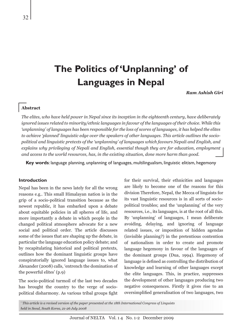 essay on politics of nepal