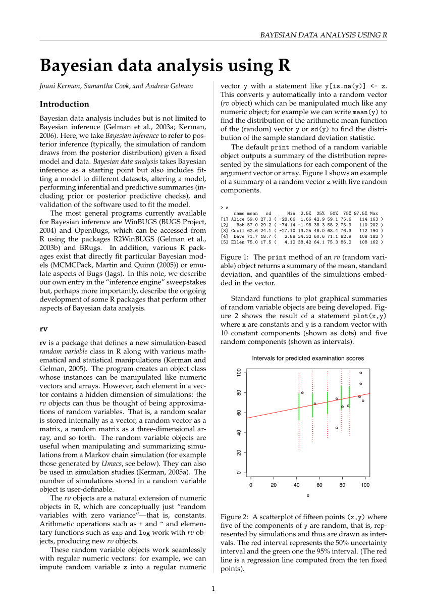 research paper on bayesian statistics