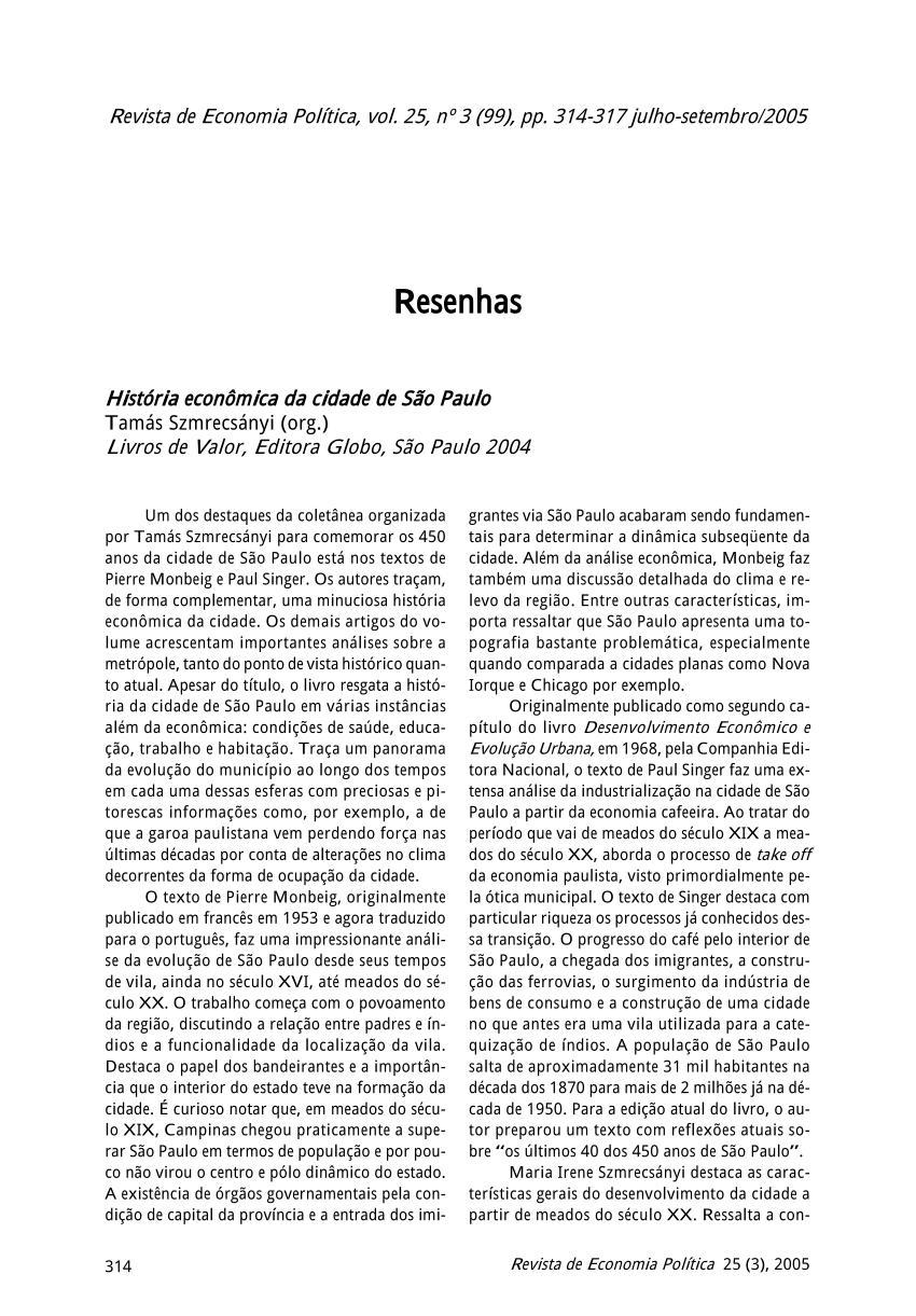  Historia economica e social do estado de Sao Paulo