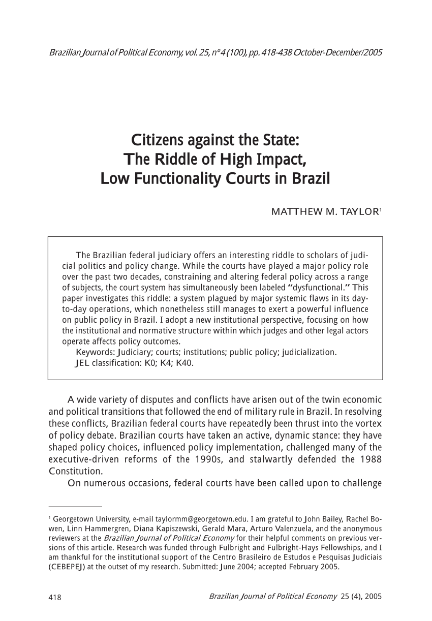 PDF) The Brazilian National Councils of Justice and Public
