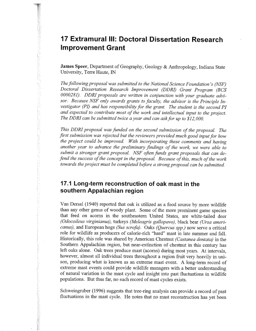 doctoral dissertation research improvement grants