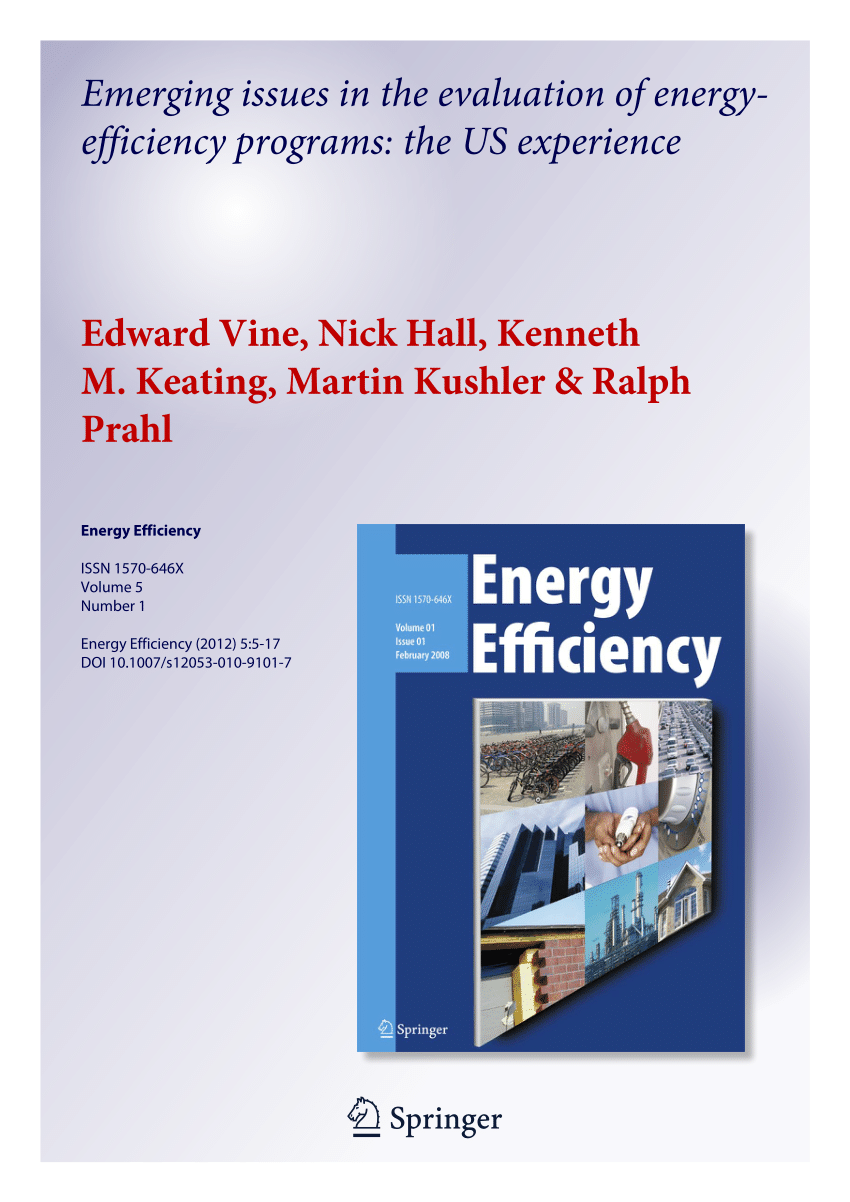 pdf-emerging-issues-in-the-evaluation-of-energy-efficiency-programs