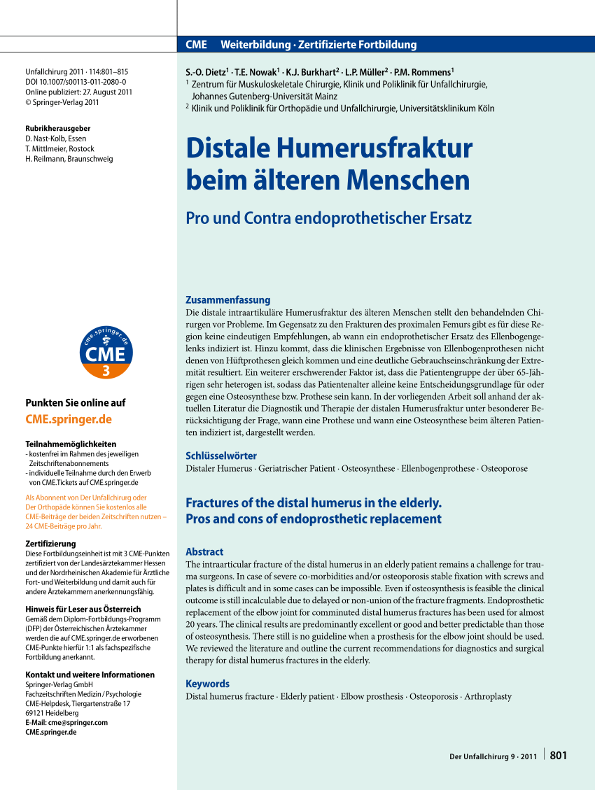 PDF Distale Humerusfraktur beim älteren Menschen