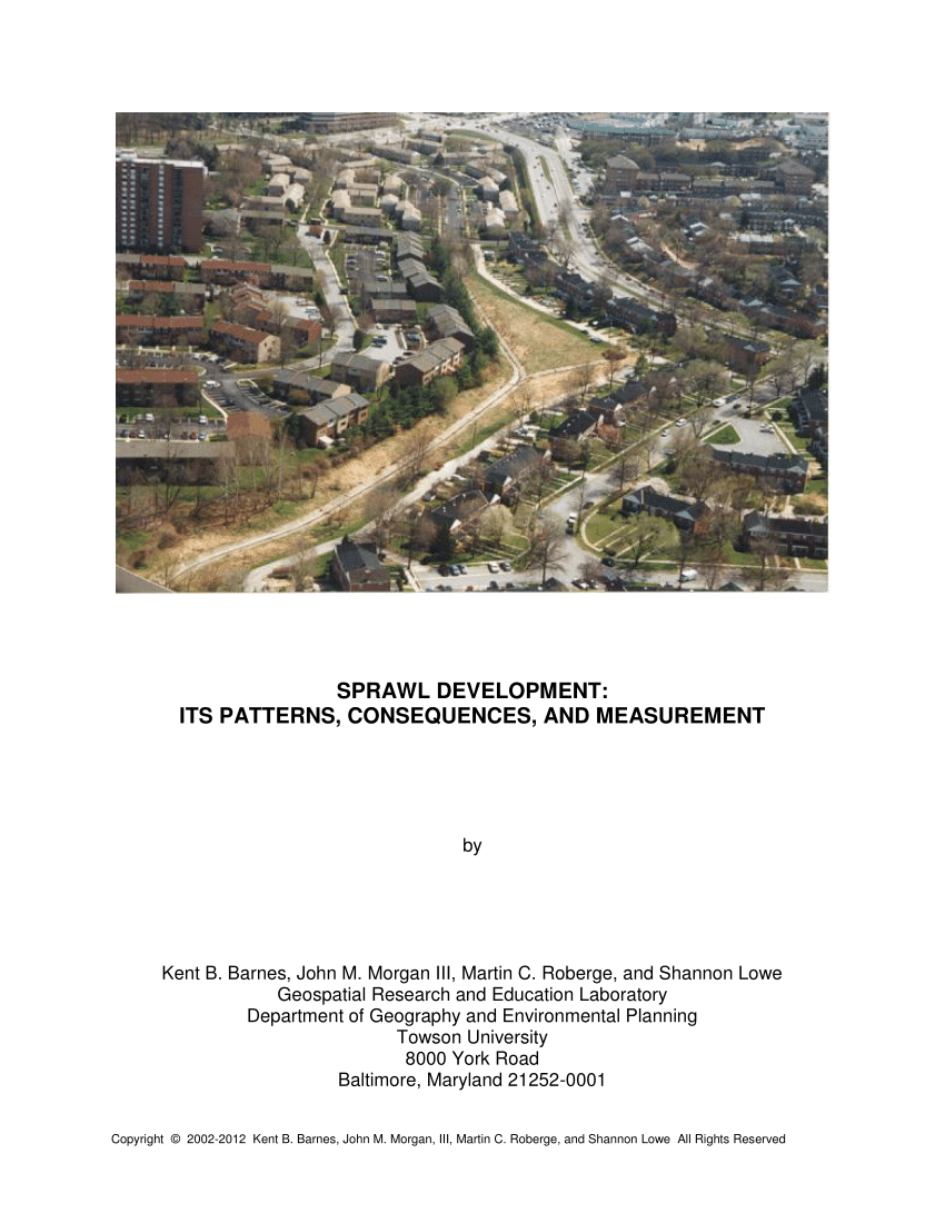 Pdf Sprawl Development Its Patterns Consequences And Measurement - pdf sprawl development its patterns consequences and measurement