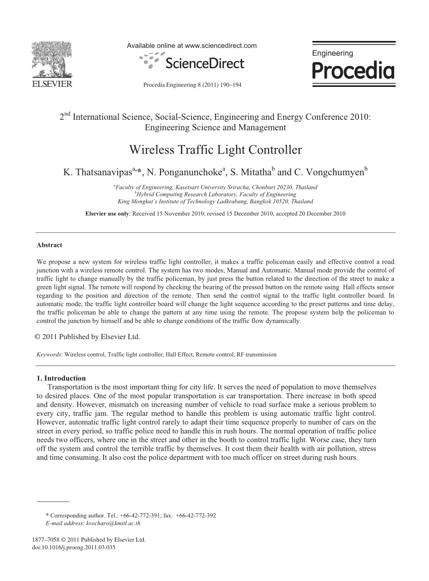 FORBIX SEMICON ⋆ Wireless traffic light controller system