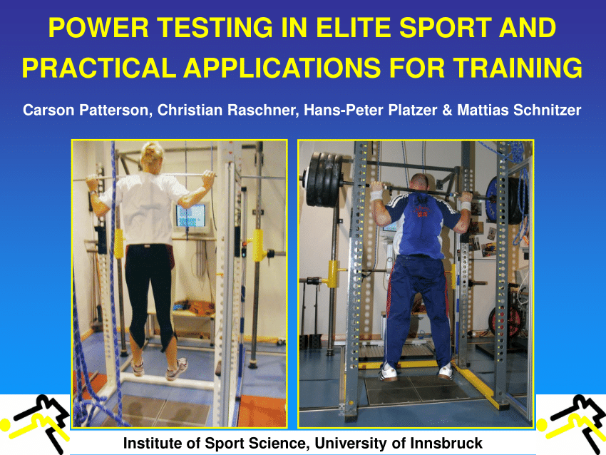 (PDF) POWER TESTING IN ELITE SPORT AND PRACTICAL APPLICATIONS FOR