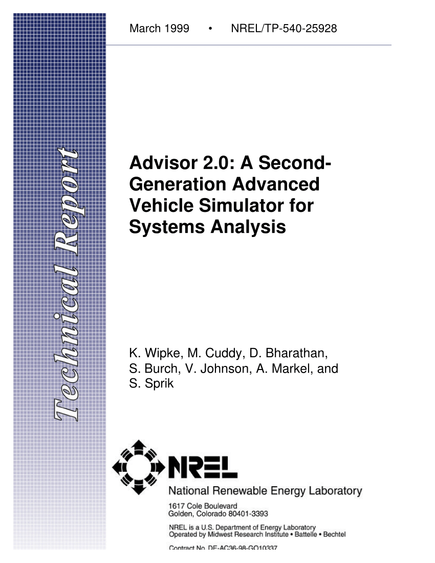 Pdf Advisor 2 0 A Second Generation Advanced Vehicle Simulator