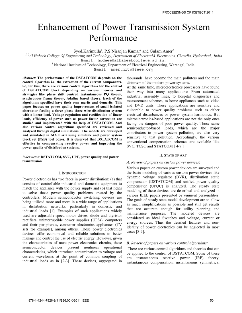 research paper on power transmission