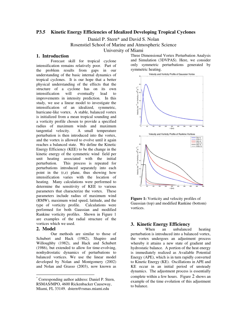 P3.5 Kinetic Energy Efficiencies of Idealized Developing Tropical Sns-Brigh10