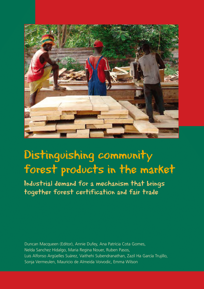 Pdf Distinguishing Community Forest Products In The Market