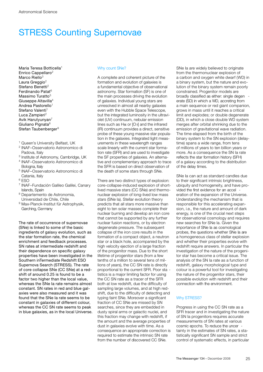 Pdf Stress Counting Supernovae