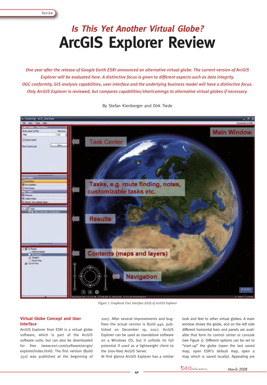 Pdf Arcgis Explorer Review Is This Yet Another Virtual Globe