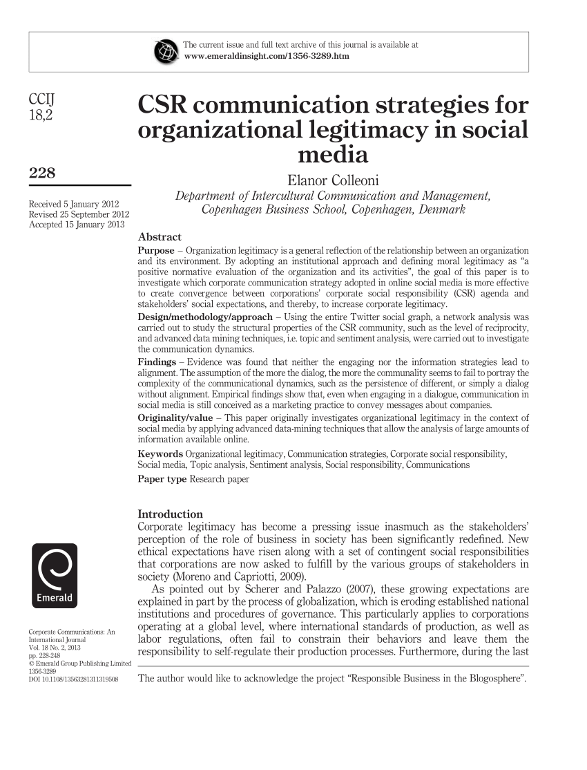 research papers for communication strategies