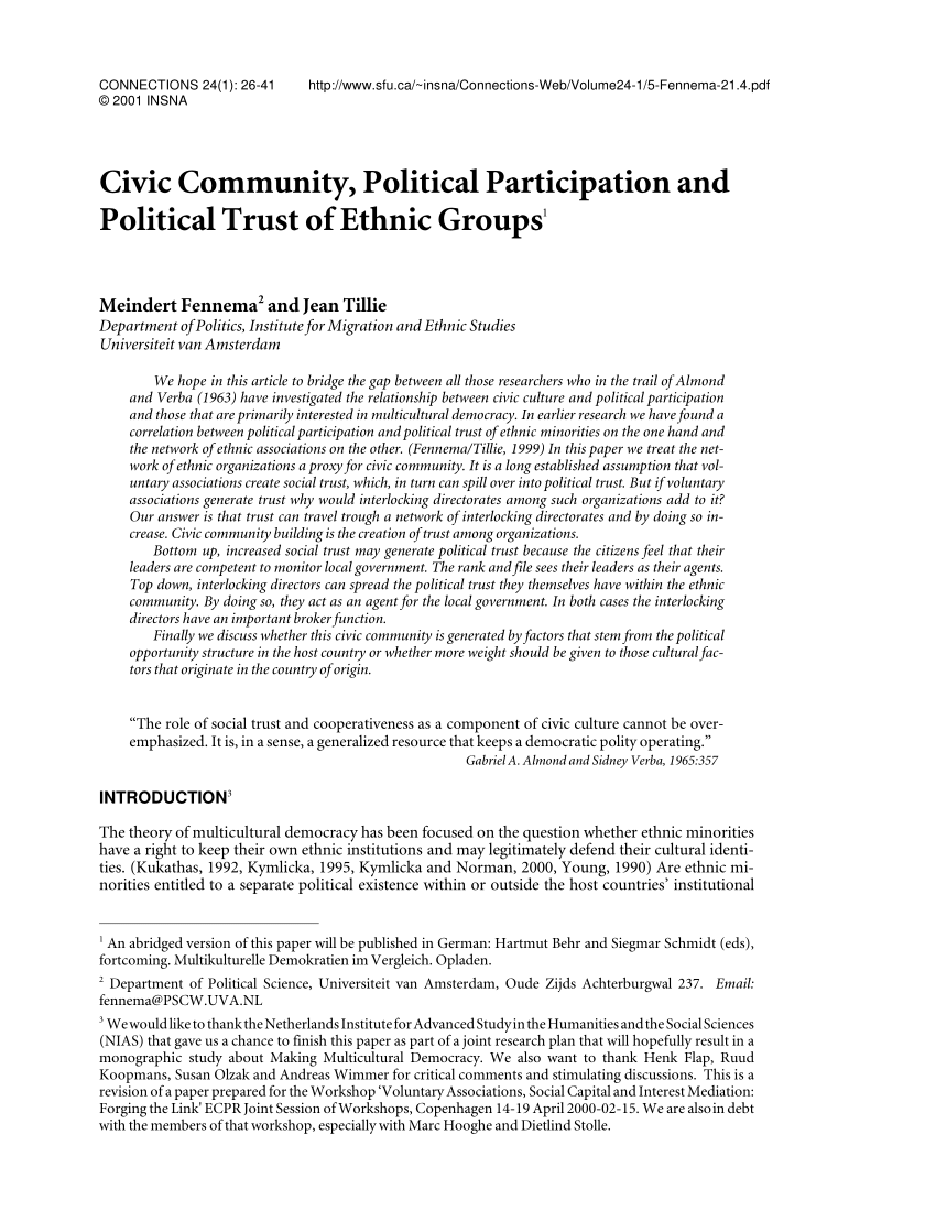 research paper on political participation