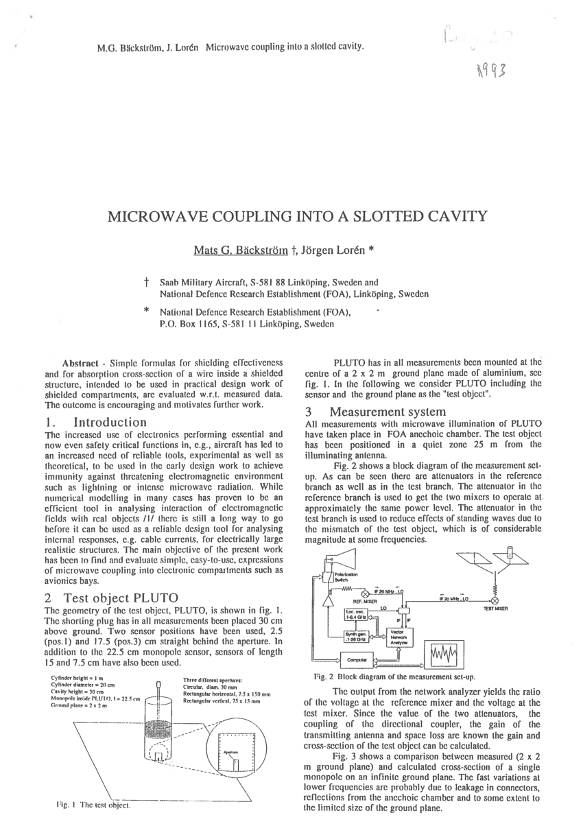 (PDF) Microwave coupling into a slotted cavity