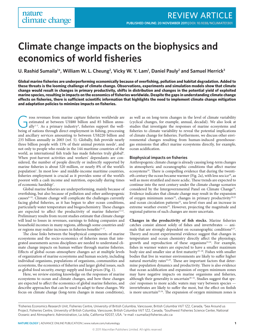 Climate change impacts  National Oceanic and Atmospheric Administration