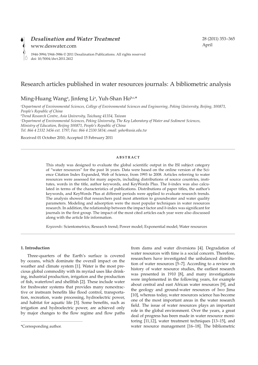 research articles volume