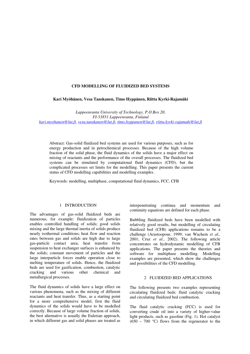 Fluidized Bed, PDF, Fluid Dynamics