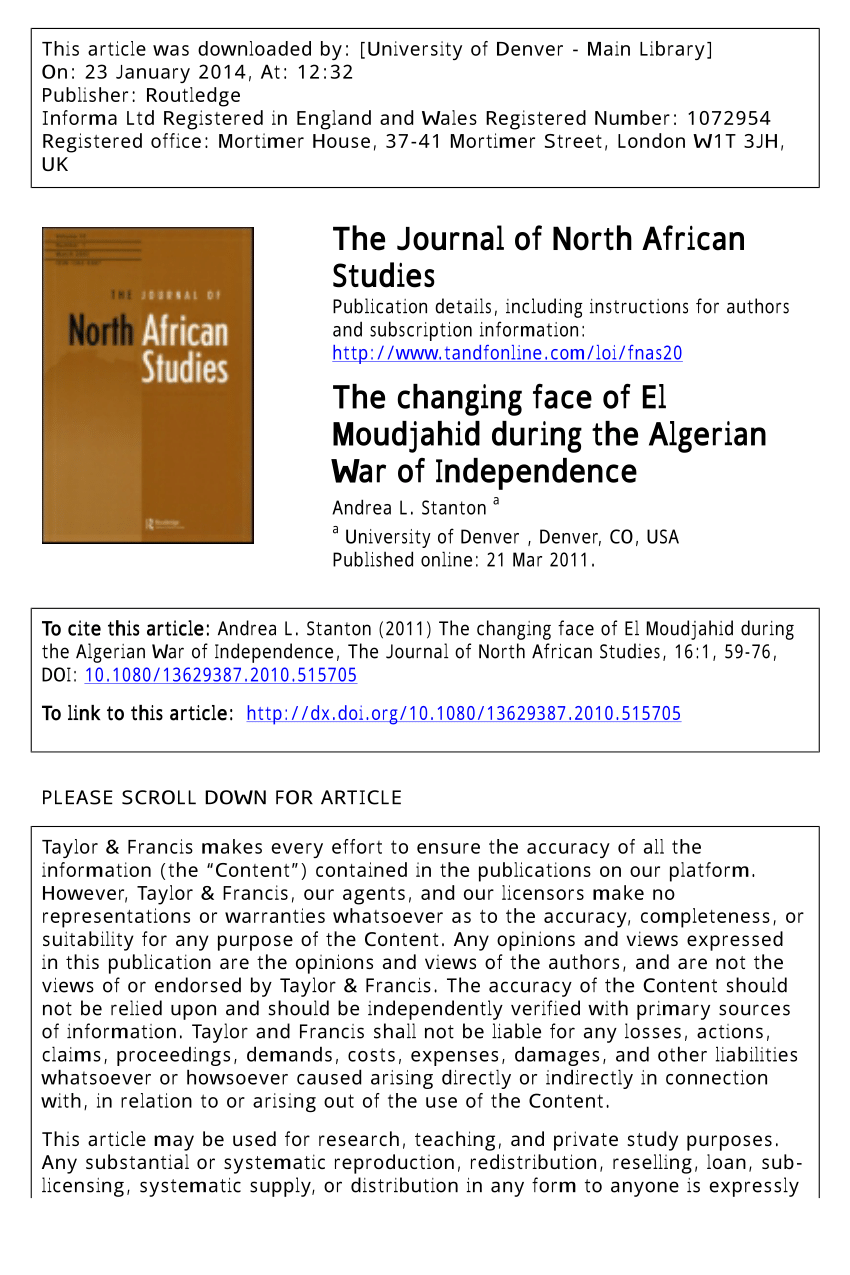 The changing face of El during the War of Independence