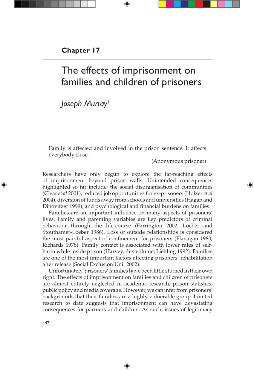 The Effects Of Imprisonment And The Investigation