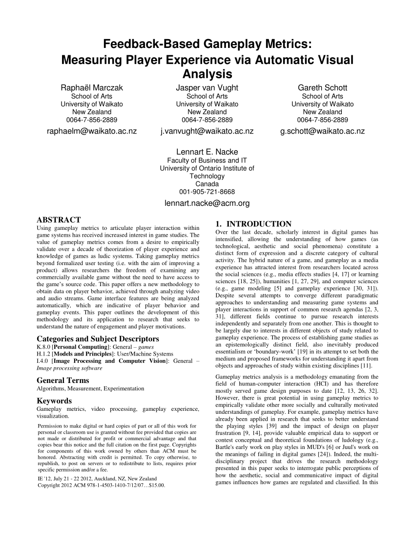 PDF) Heurísticas para avaliação de gameplay direcionadas a idosos