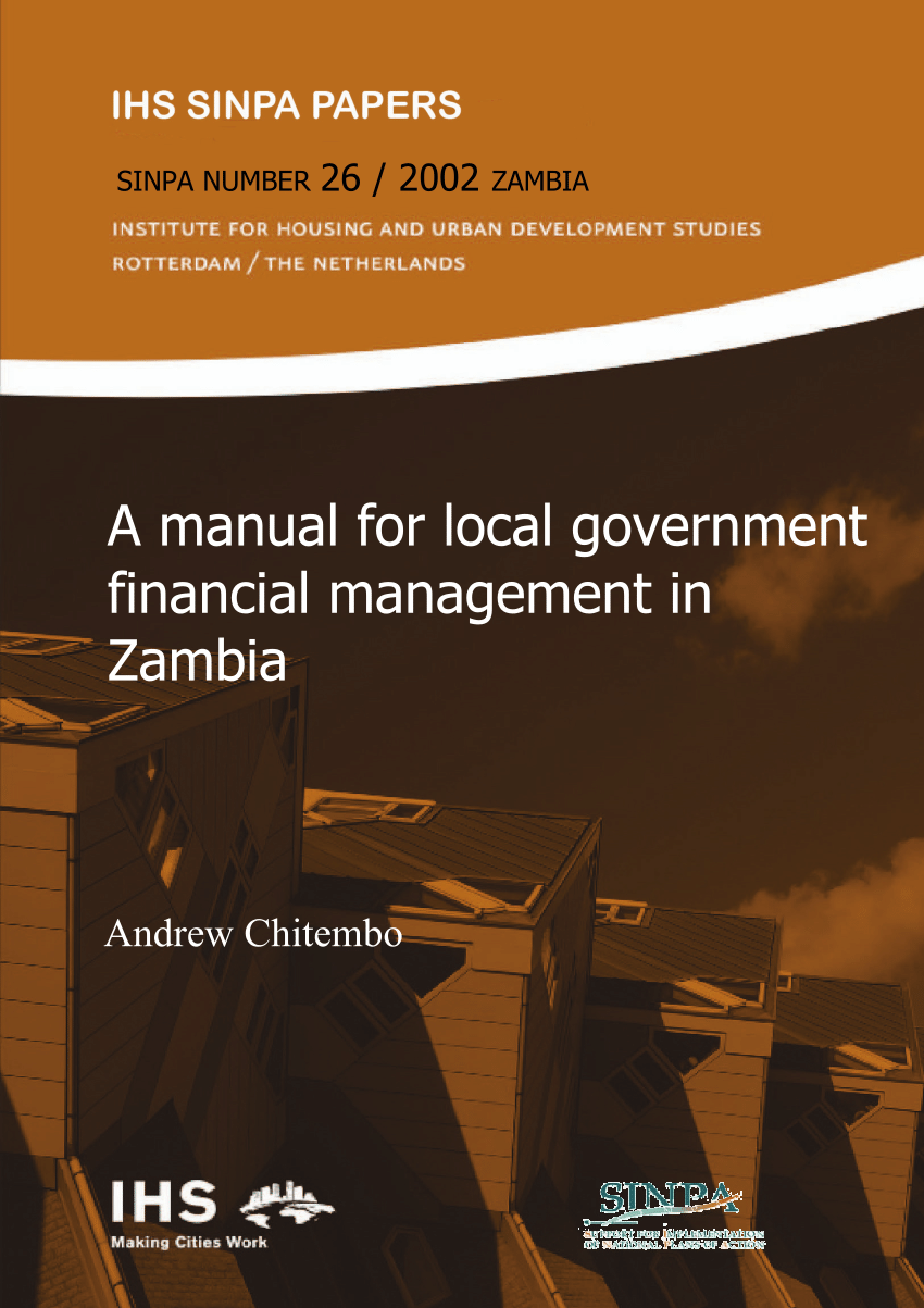 PDF) A manual for local government financial management in Zambia
