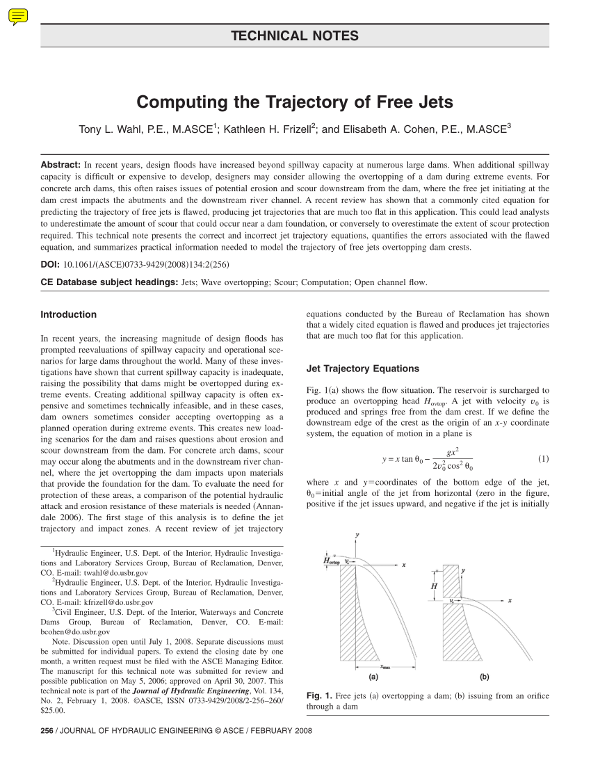 impact of jet experiment lab report