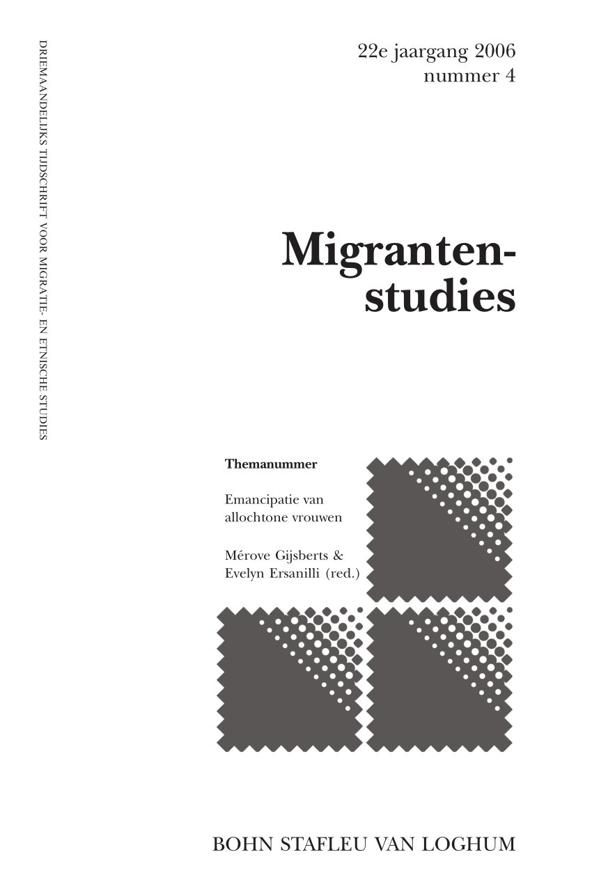 PDF) Nederlandse vrouwen zijn geëmancipeerd, allochtone vrouwen zijn een probleem de ontwikkeling van beleidskaders over gender en migratie in Nederland (1995-2005)