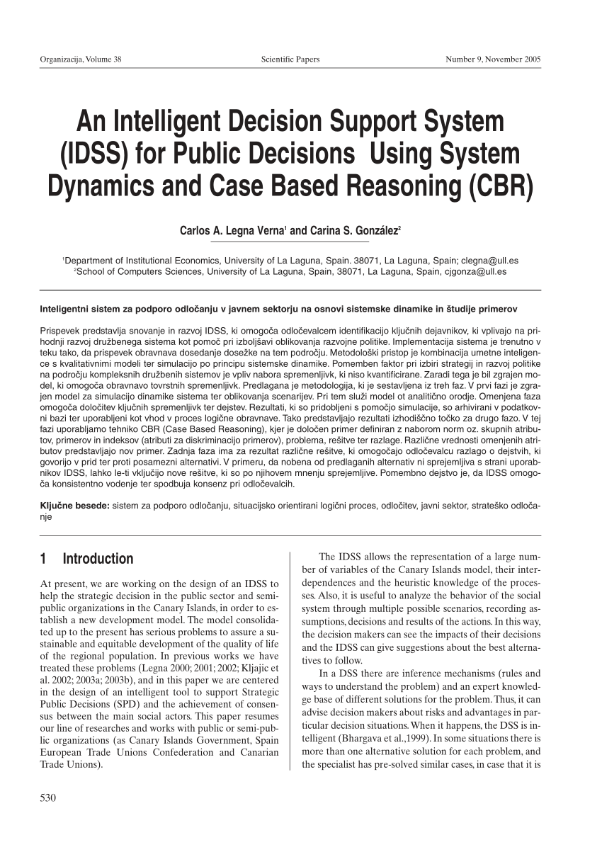 research papers on decision support system