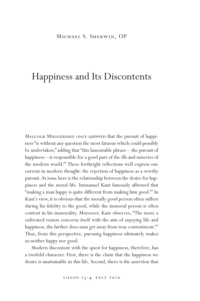 Pdf Happiness And Its Discontents - 