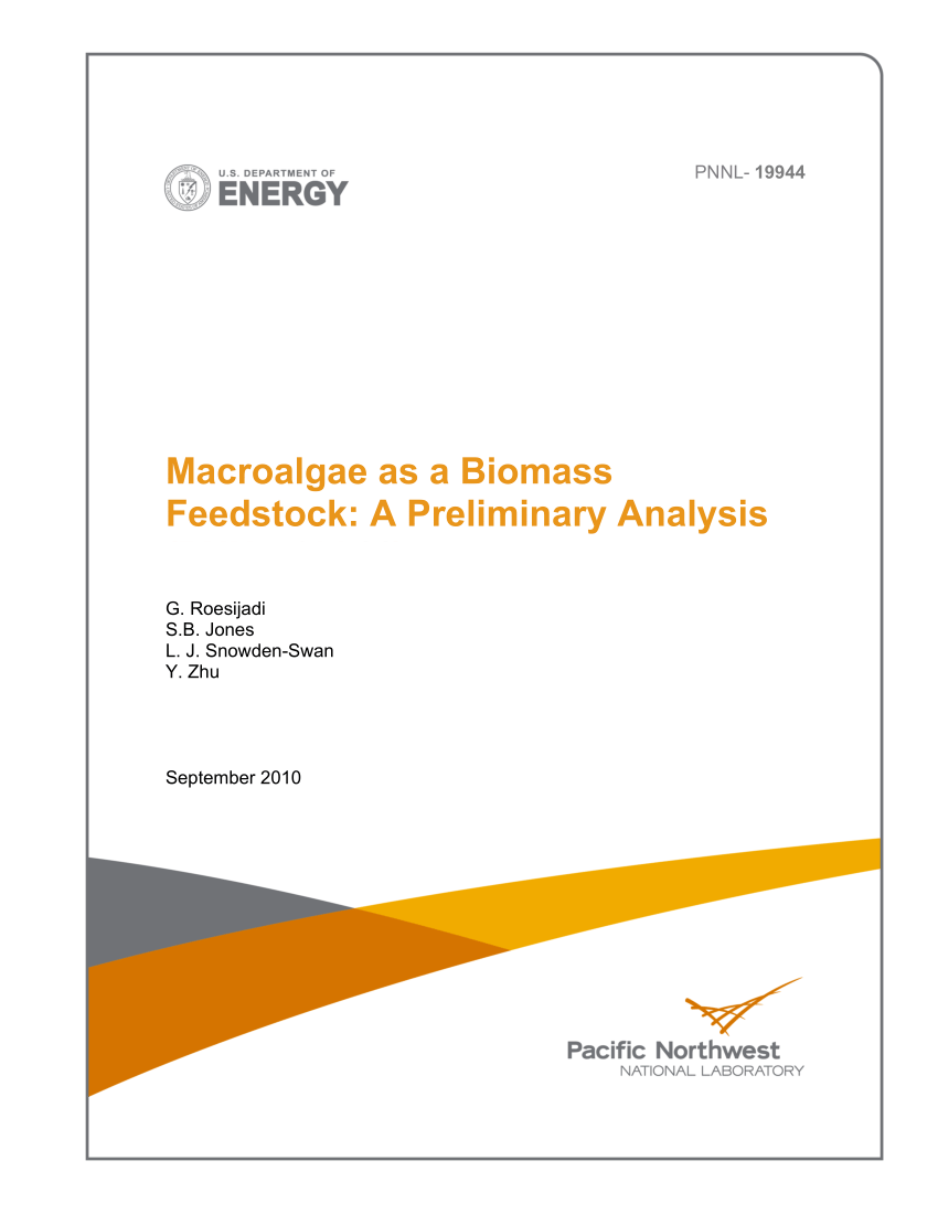Pdf Macroalgae As A Biomass Feedstock A Preliminary Analysis