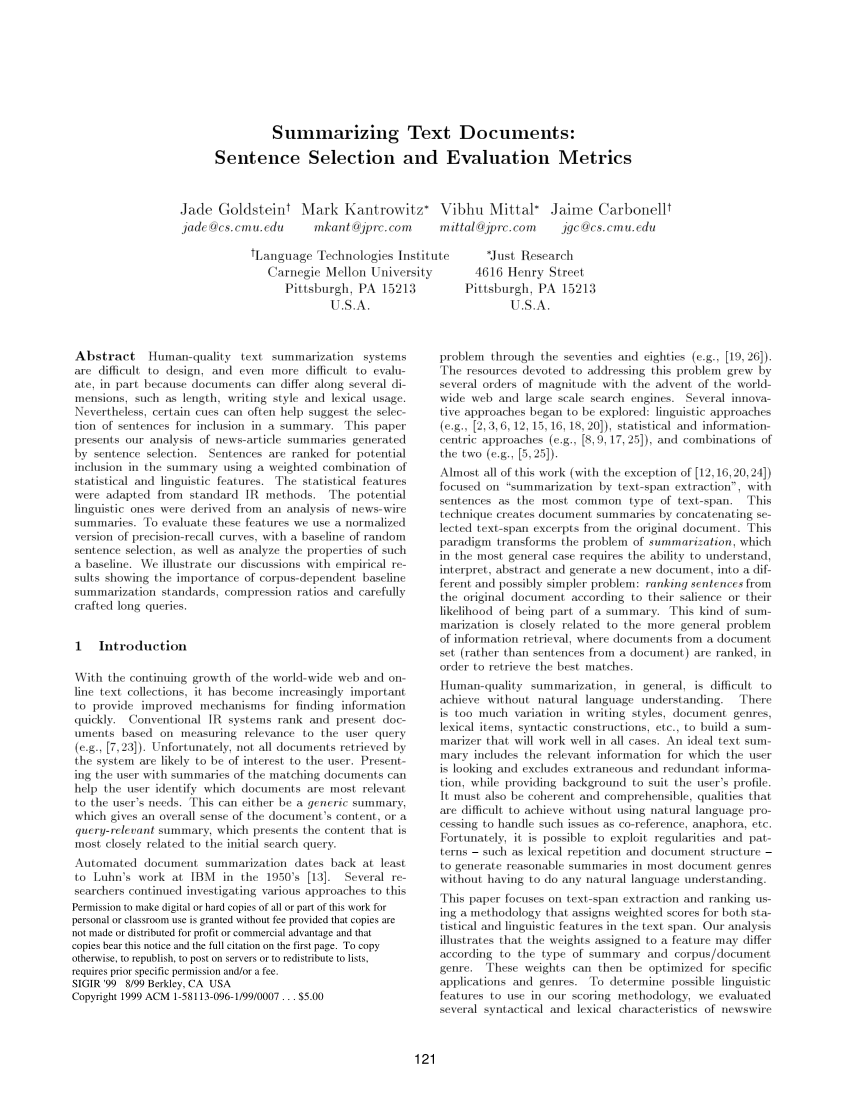 pdf-summarizing-text-documents-sentence-selection-and-evaluation-metrics