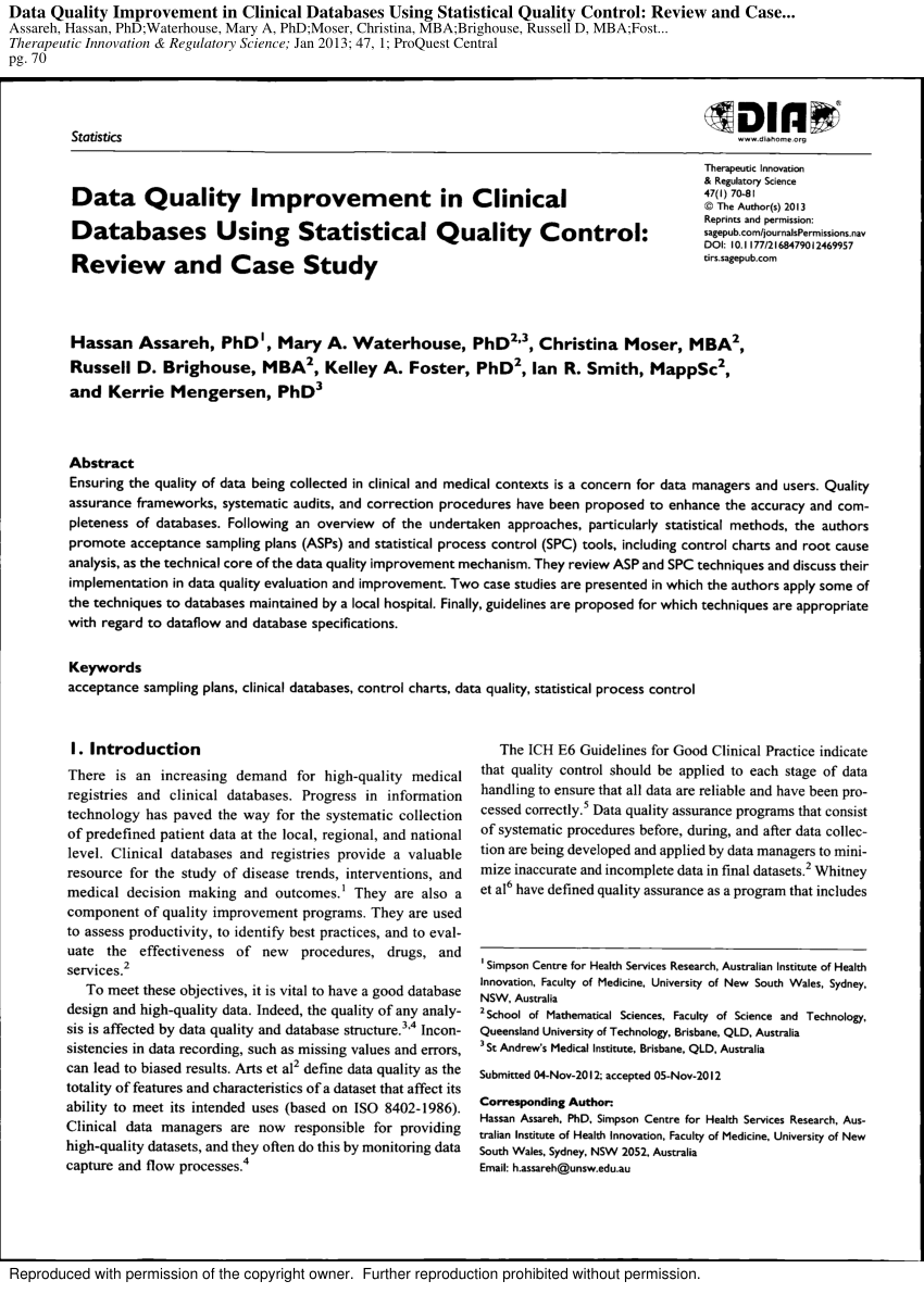 data quality control in research pdf