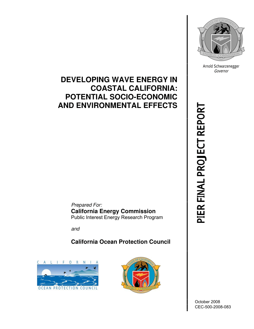 Pdf Developing Wave Energy In Coastal California Potential Socio - pdf developing wave energy in coastal california potential socio economic and environmental effects