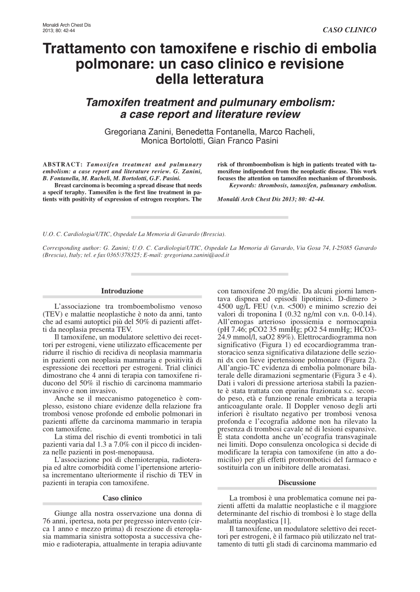 Tamoxifen in linea