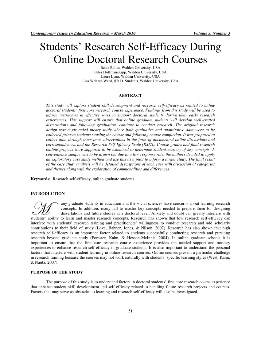 research articles self efficacy