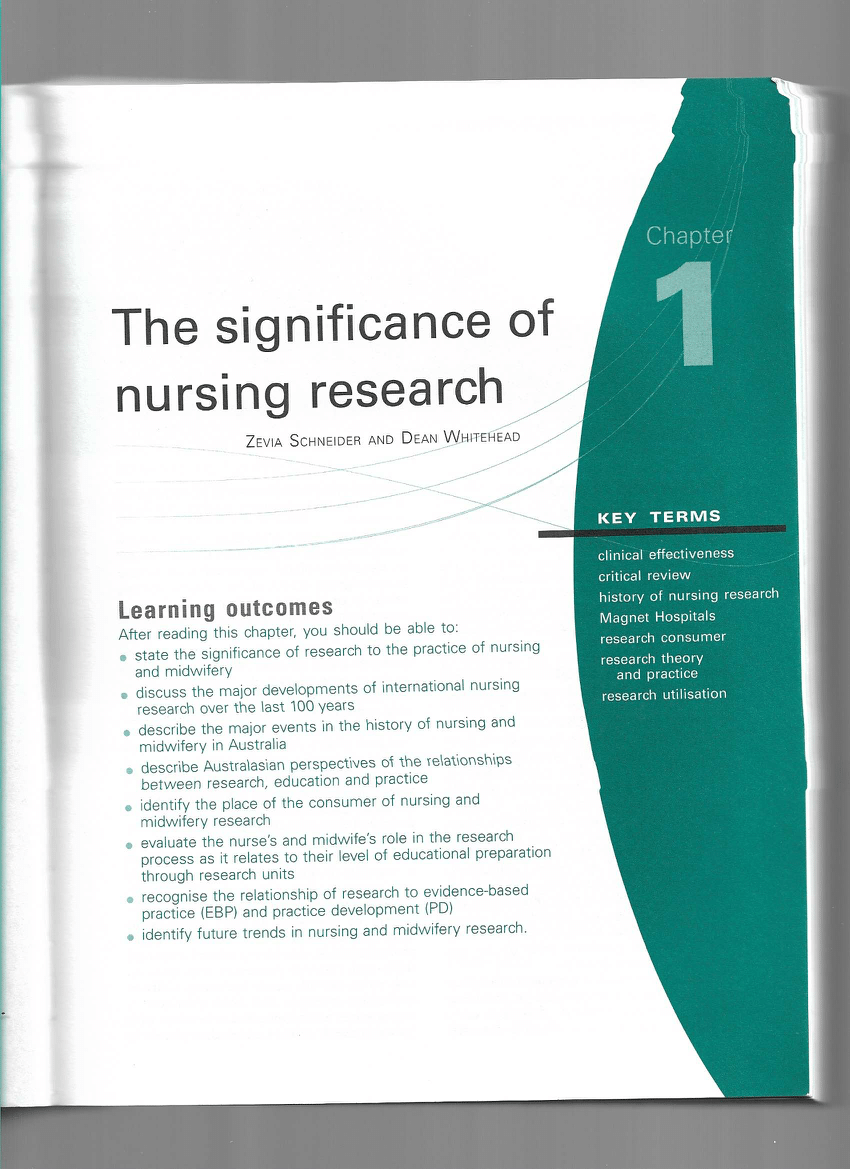 importance of research in nursing pdf