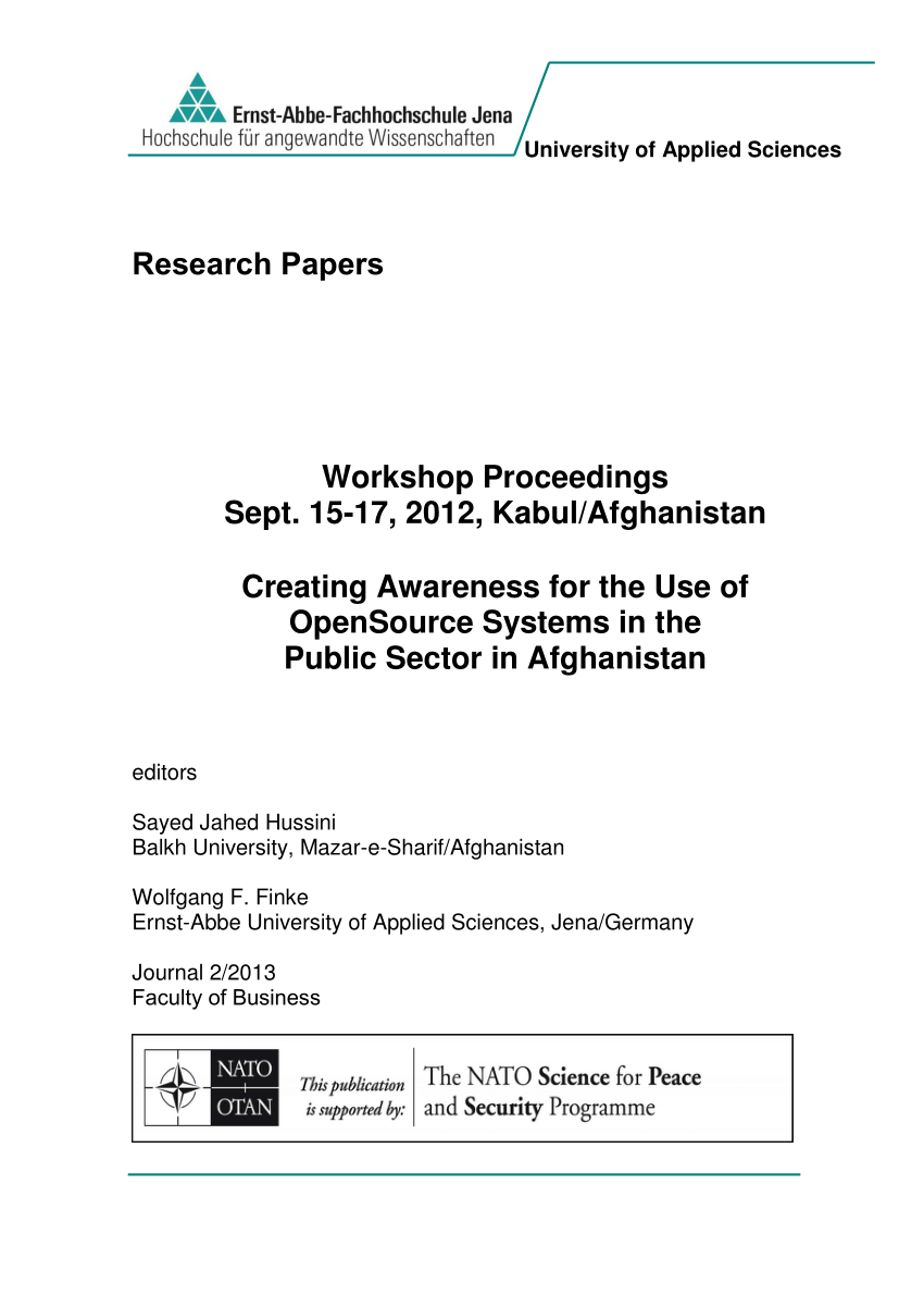 PDF) Potential for Afghan participation in a global FOSS community ...