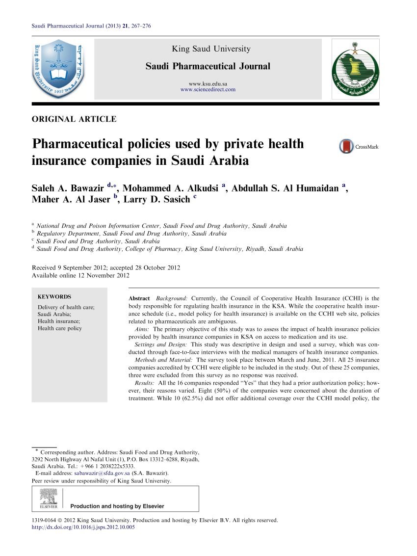 (PDF) Pharmaceutical policies used by private health ...