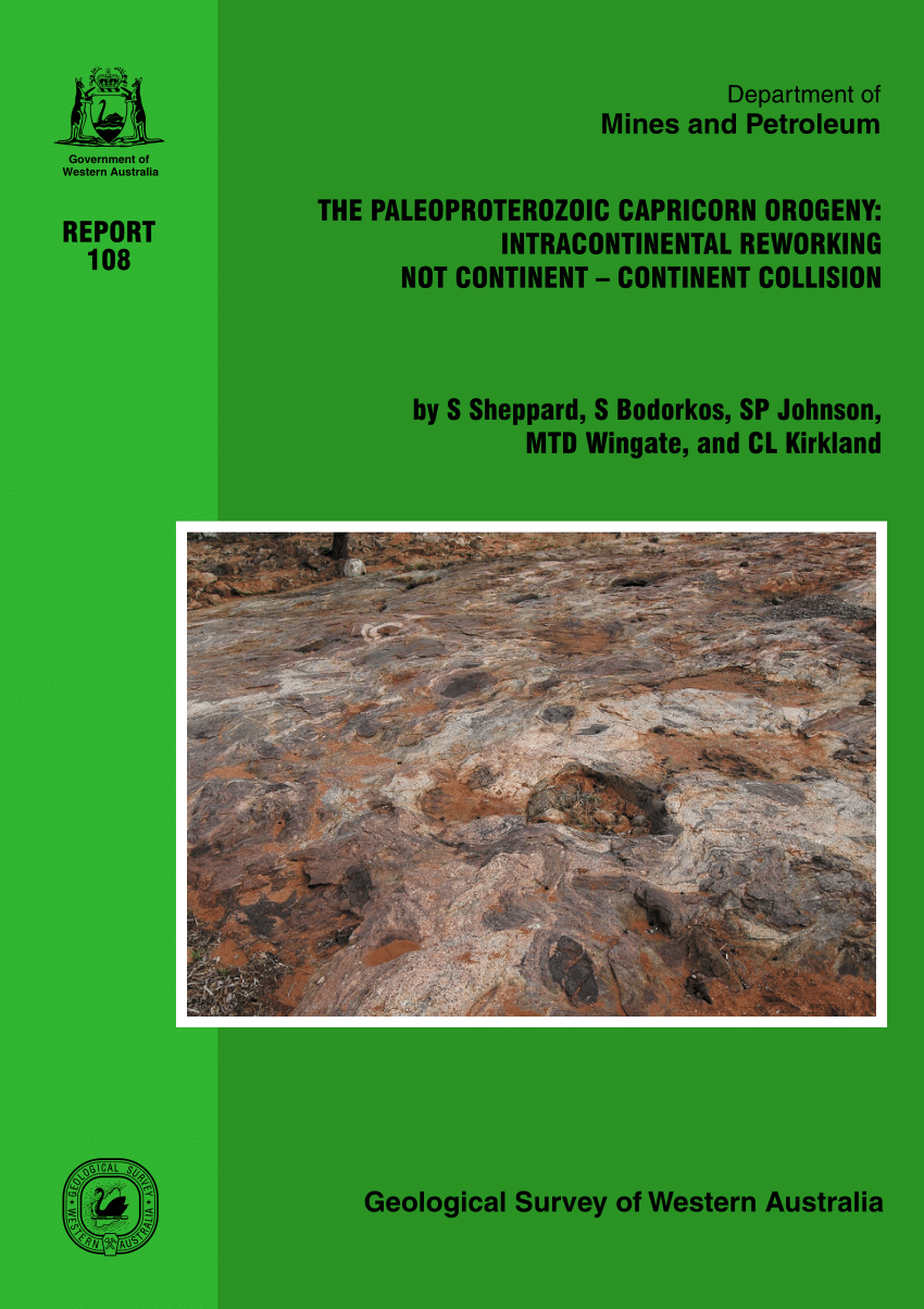 PDF) The Paleoproterozoic Capricorn Orogeny: intracontinental 